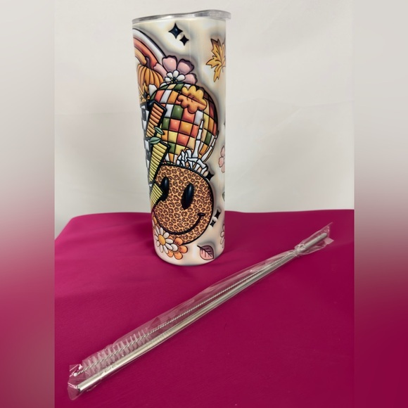 COPY - COPY - Faux 3D trendy Fall 20oz Skinny Tumbler - Picture 5 of 5